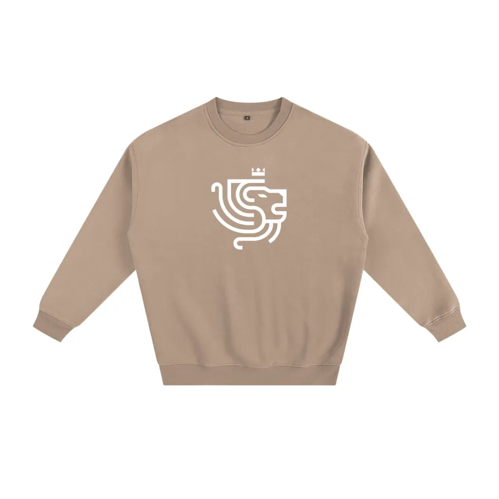 Beige Fleeced Sweatshirt