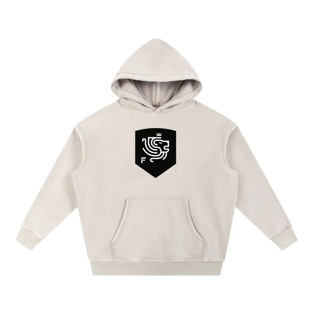 Snow Wash Fleece Oversize Hoodie